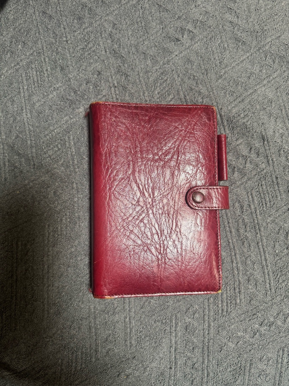 Leather Organizer Wallet - Burgundy